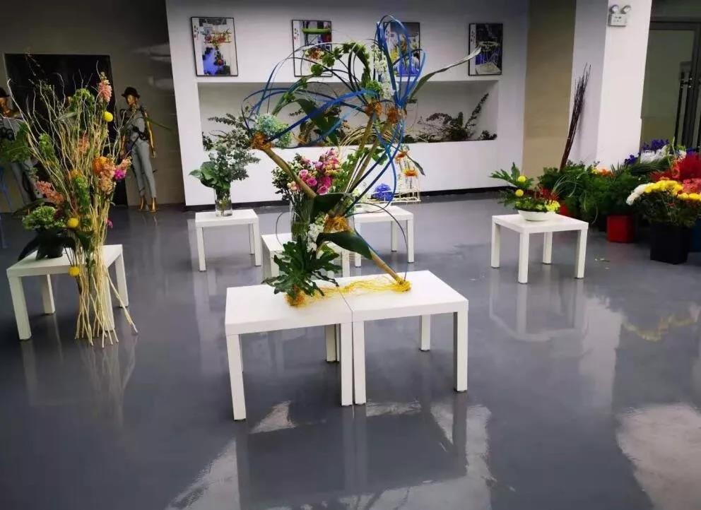 2020年宿州市中职学校技能大赛——宿州工业学校插花艺术赛图片集锦(图7)