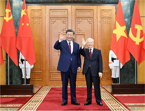 习近平同越共中央总书记阮富仲举行会谈(图8)