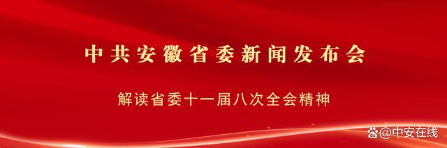 中共安徽省委举行新闻发布会 解读省委十一届八次全会精神(图2)