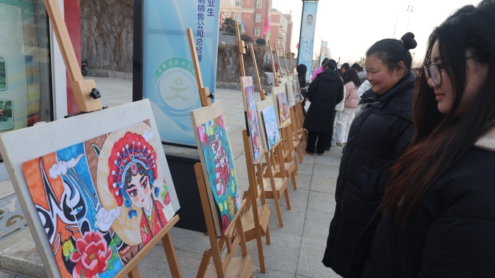 宿州工业学校文化艺术系举办“贺非遗  迎新年”元旦画展(图3)